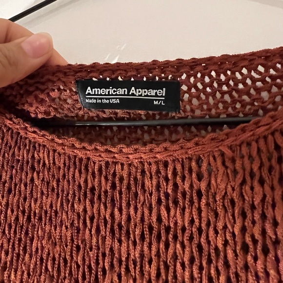 AA mesh/knit tunic sweater ~ - Picture 5 of 6